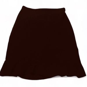 Petites by Inclinations Ladies Black Skirt With Ruffled Bottom Size 4P GUC